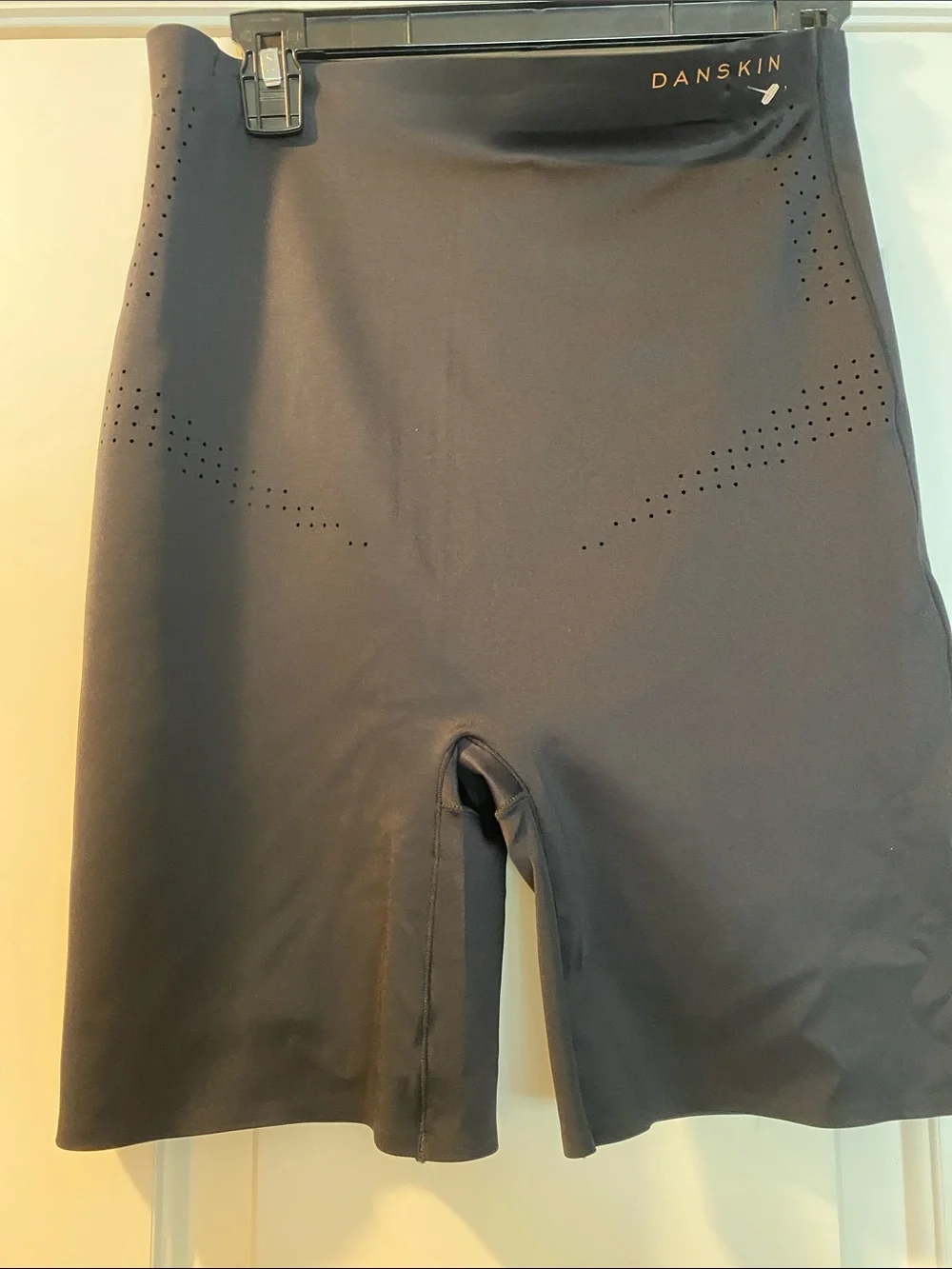 Danskin Intimates Black Gold Logo Skin Contour Shapewear NWOT